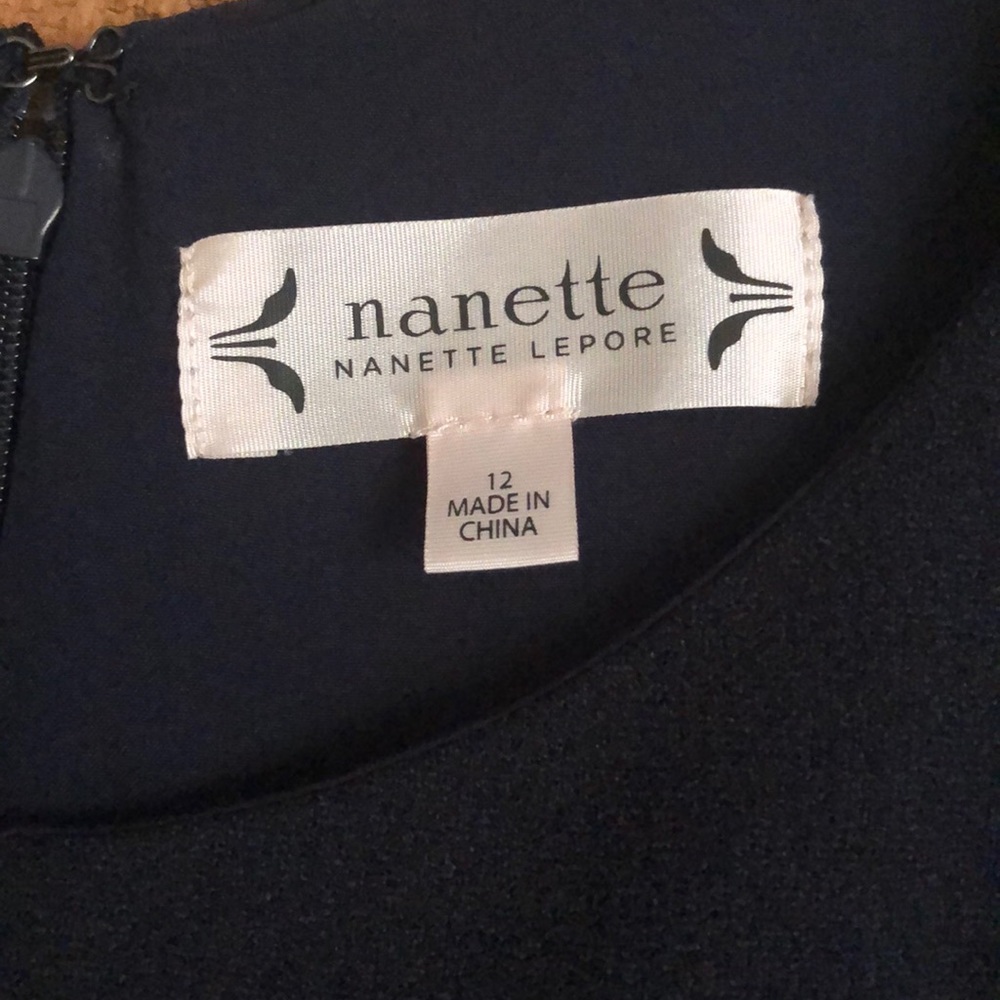 🎭NANETTE LEPORE🎭CREPE FLOUNCE HEM MIDI DRESS🎭 - Picture 7 of 7